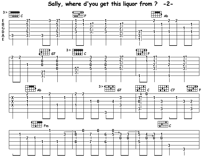 La tab de Sally where d'you get this liquor from (part 2)