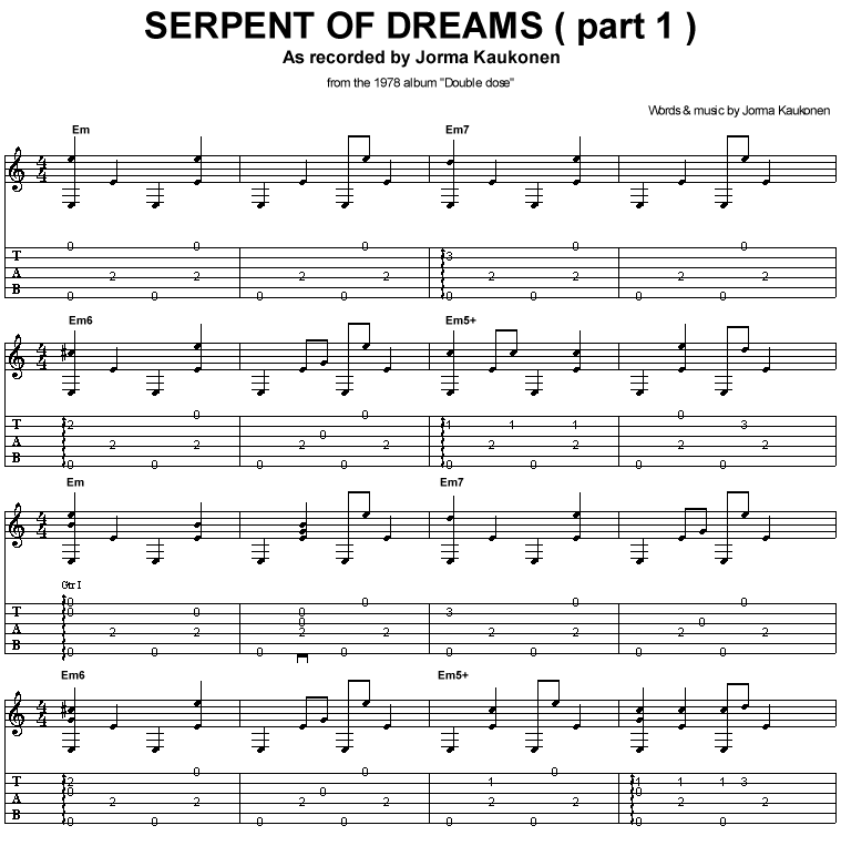 Serpent of dreams (part 1)