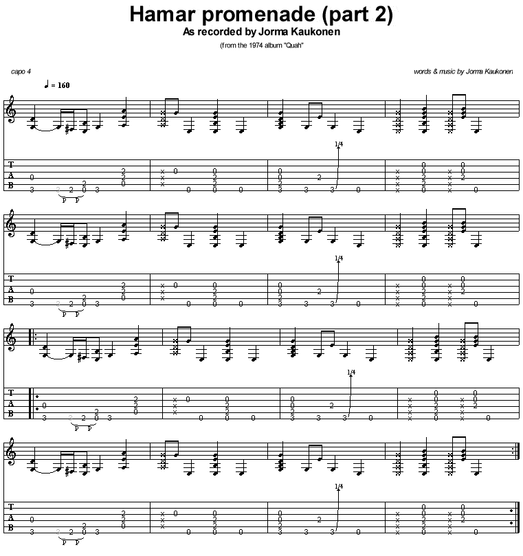 La tab de "Hamar promenade" - part 2