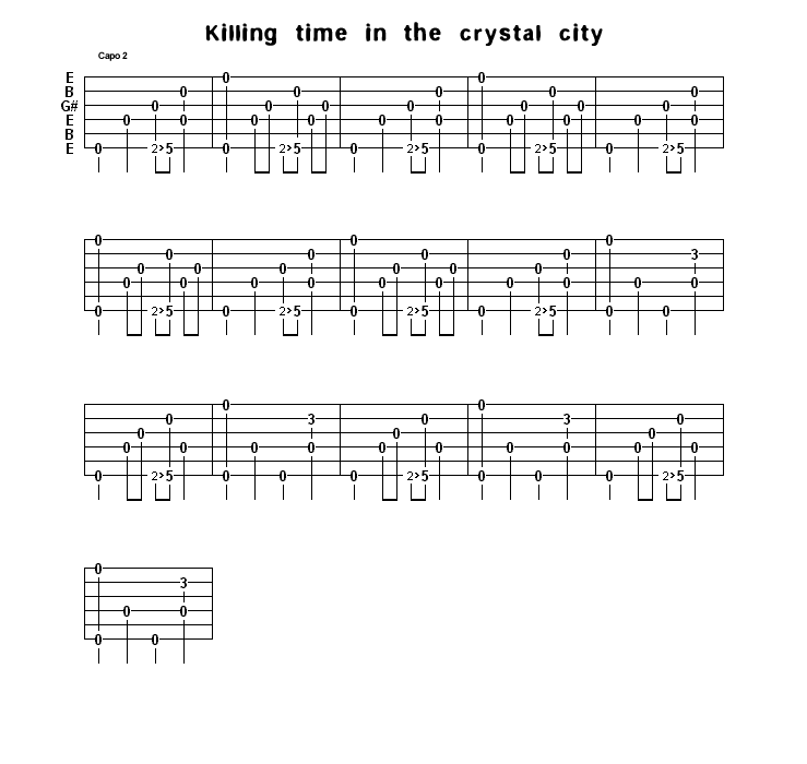 La tab de killing time... (intro)