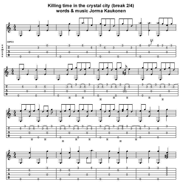 La tab de killing time... (break 1b)