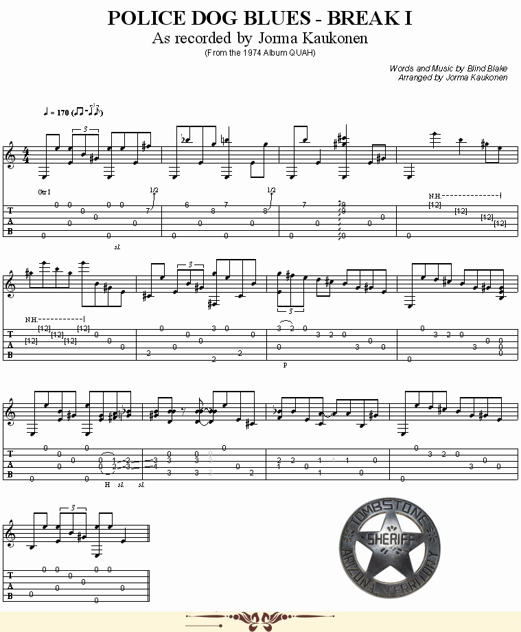 la tab de police dog blues (break 1)