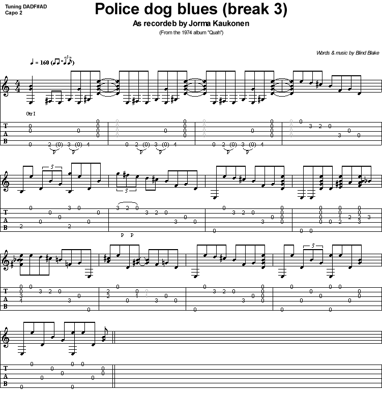 Police dog blues (break 3)