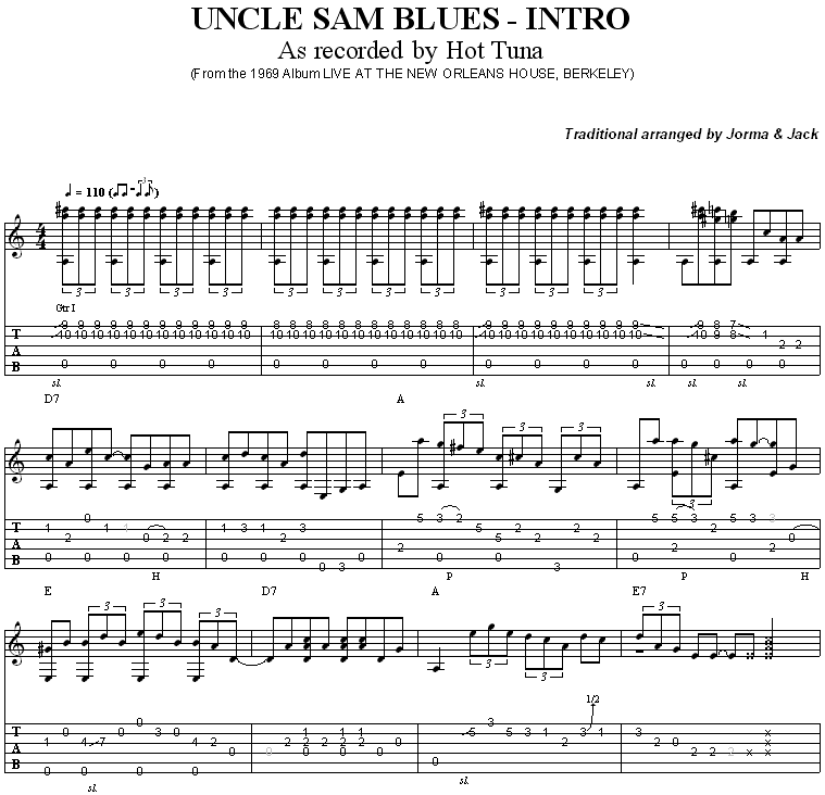 Uncle Sam Blues - Intro